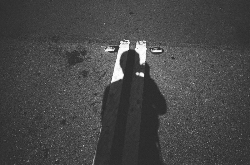 eric kim self portrait leica - trix 1600- black and white