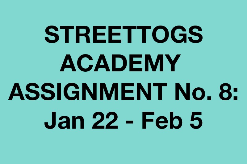 Streettogs Academy Assignment No. 8