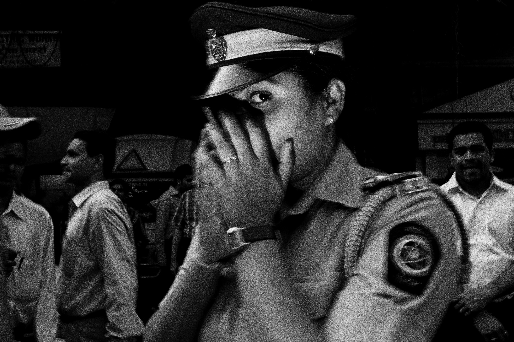 Whisper. Woman cop in Mumbai, 2011