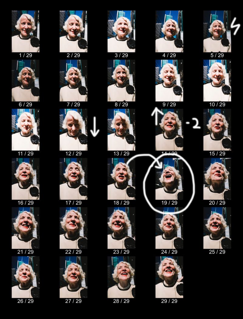 LAUGHING LADY by Eric Kim Contact Sheets from MASTERS
