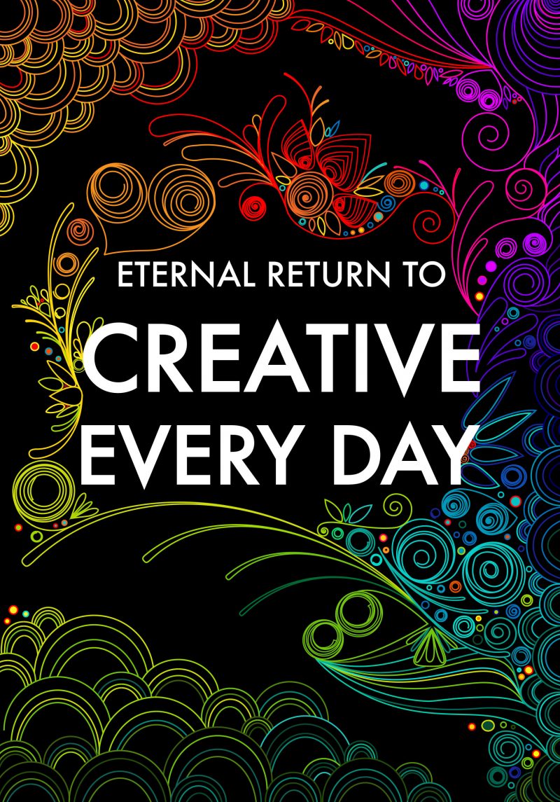 Cover for upcoming CREATIVE EVERYDAY book by HAPTICPRESS