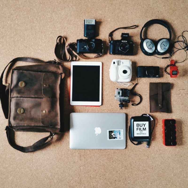 Stuff I used to travel with, in my bag. Tokyo, 2015. 