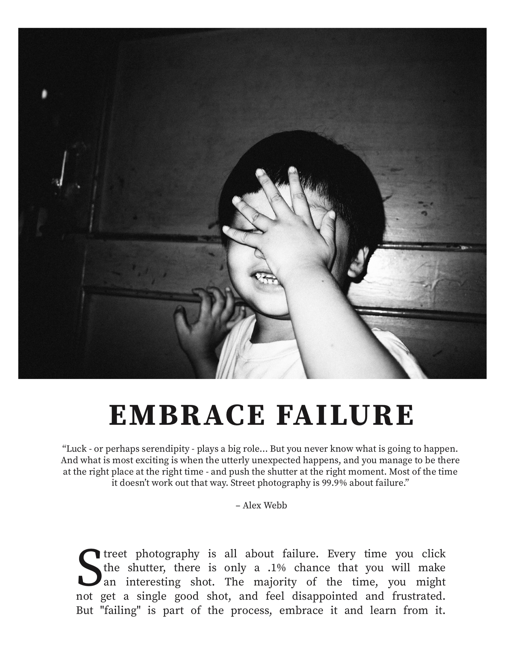 Learn From the Masters of Photography: Embrace Failure