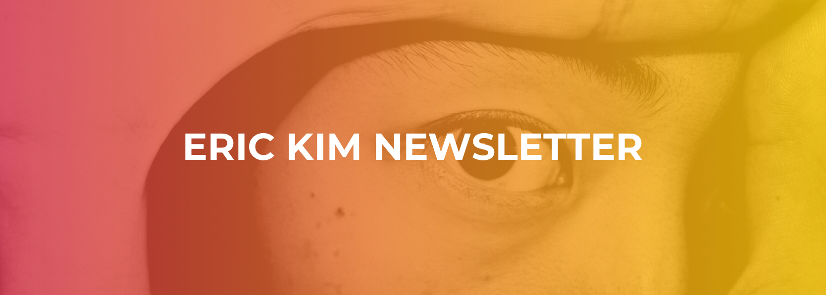 Eric Kim Newsletter