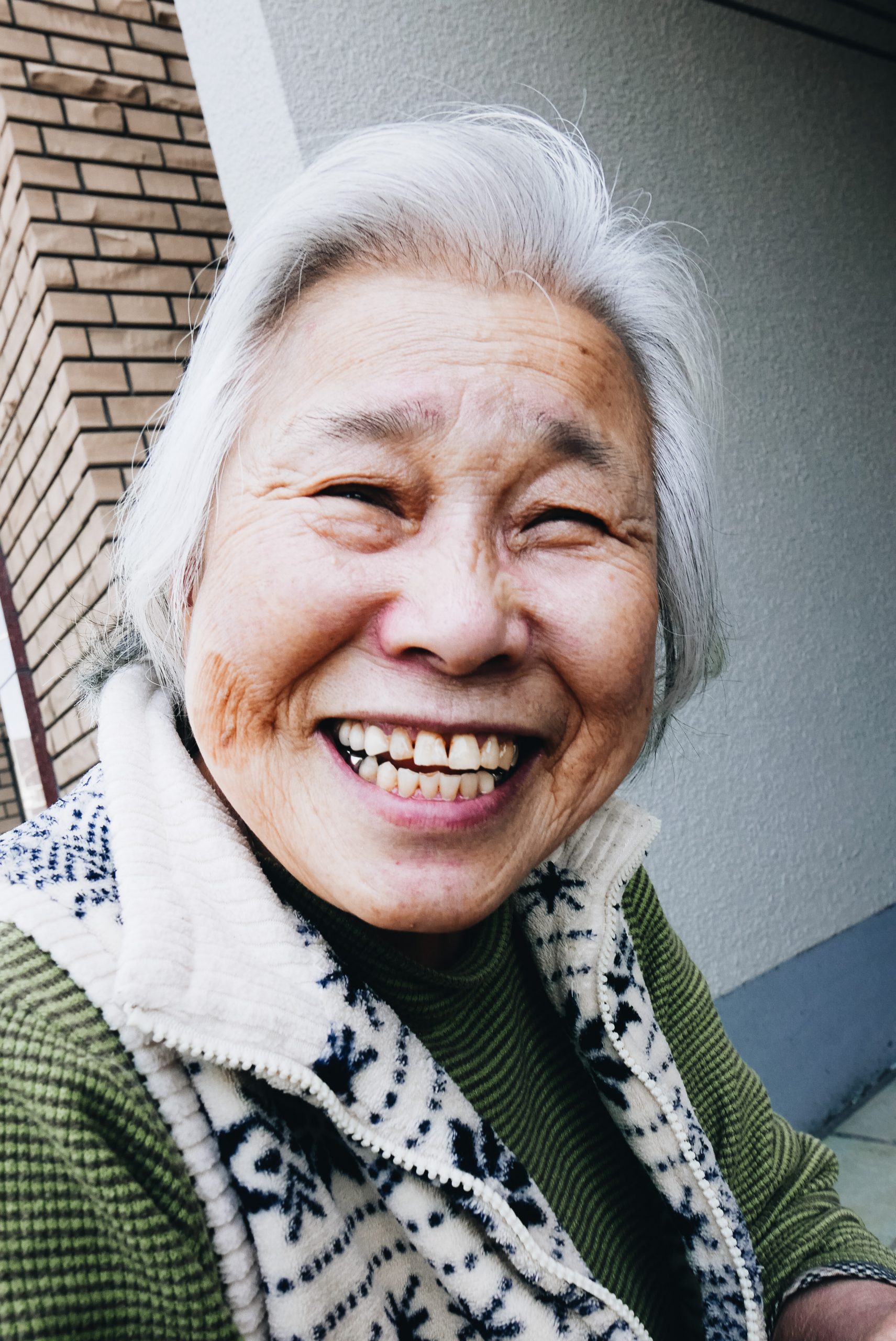 Kyoto older woman, street portrait. 2018. Looking at this photograph puts a huge smile on my face!