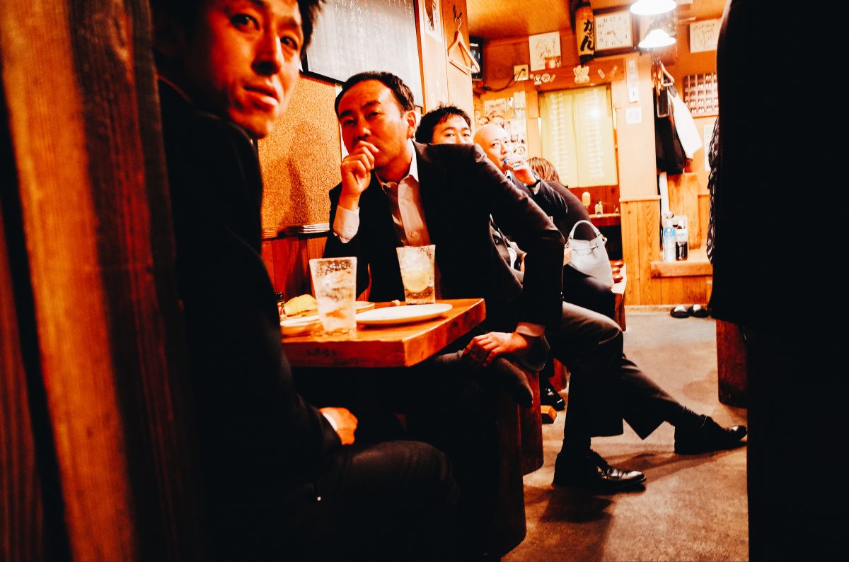 Salarymen in bar. Asakusa, Tokyo 2018