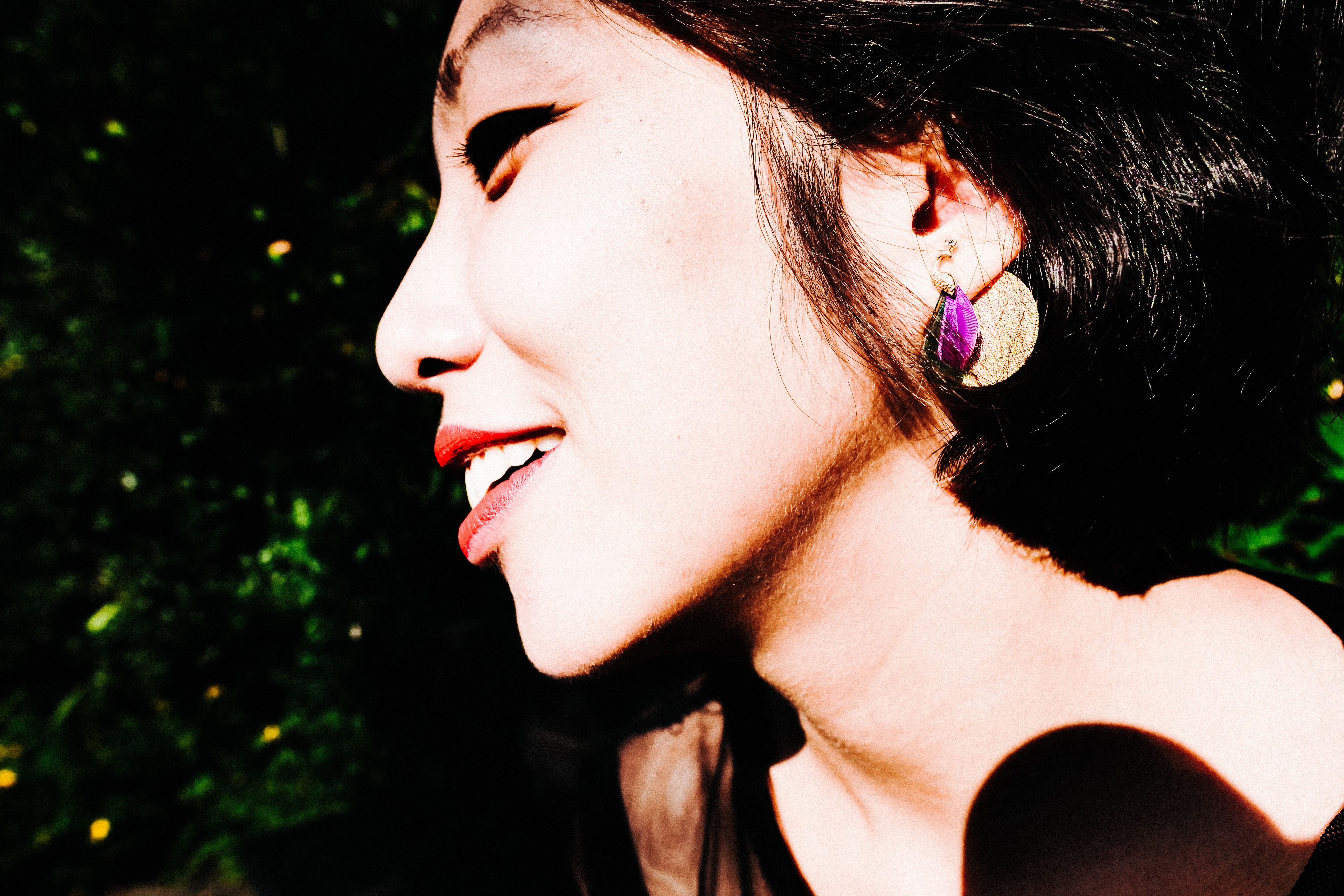 Cindy purple earring