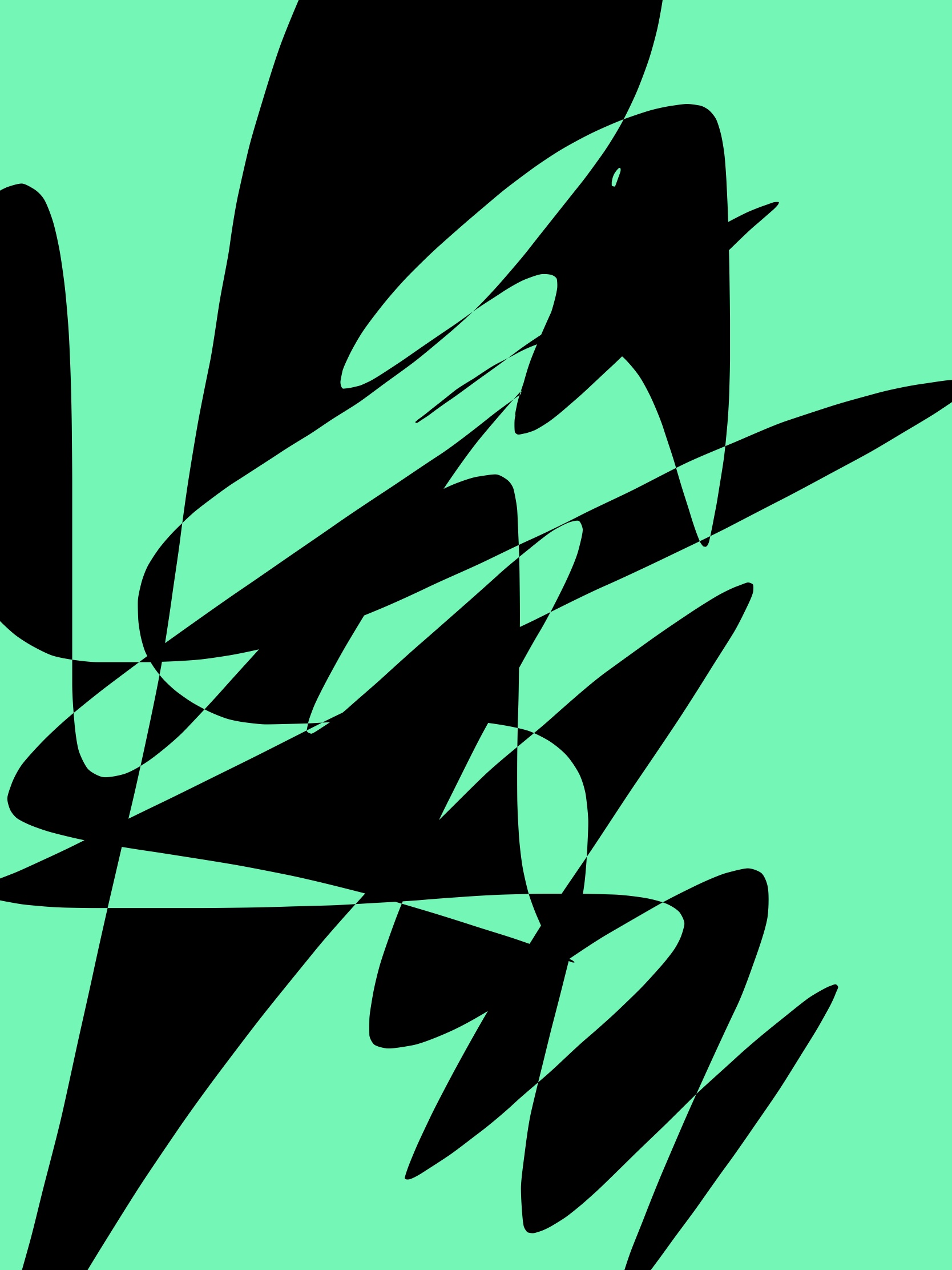 Green black abstract