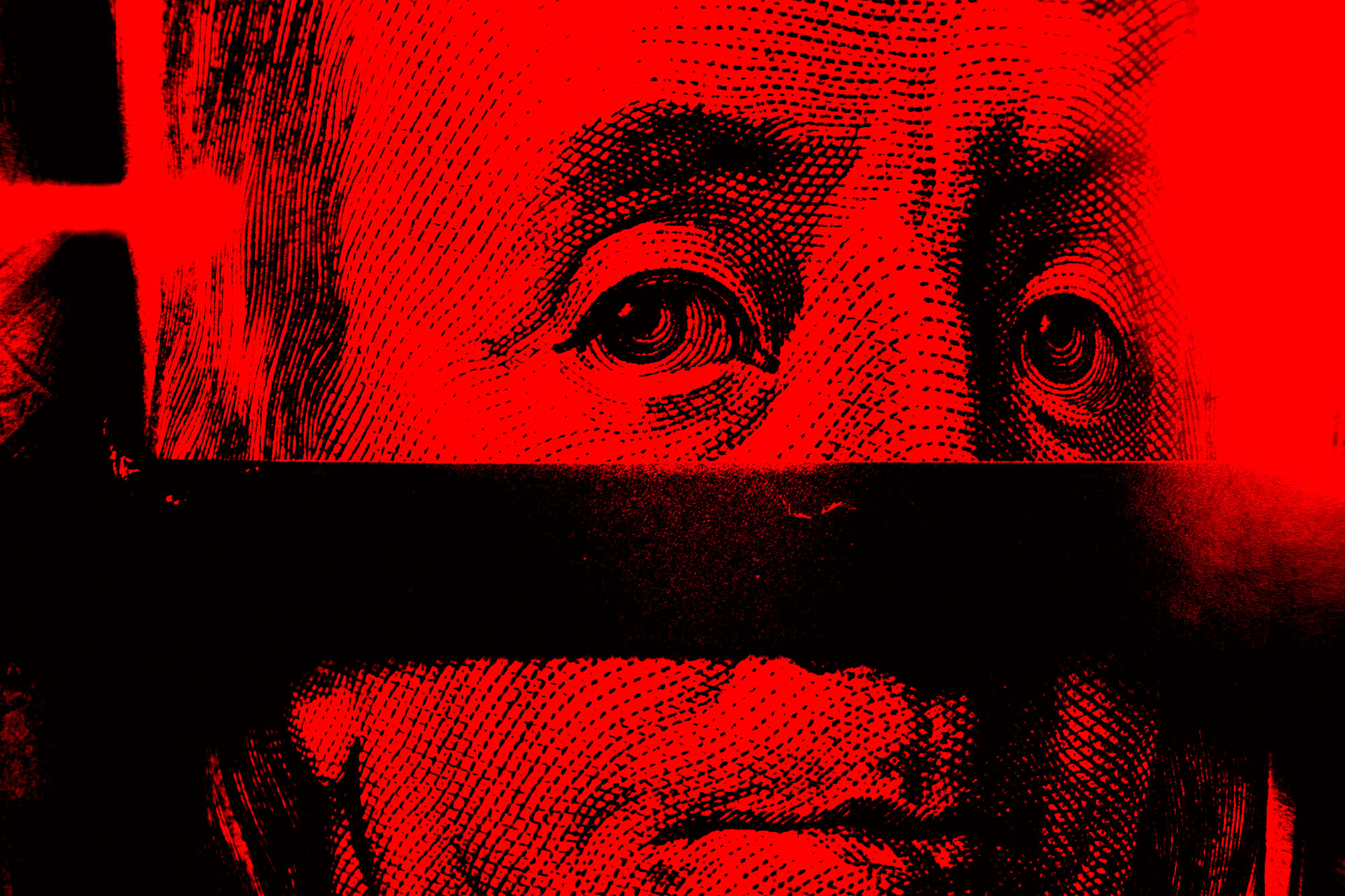 Benjamin Franklin money red