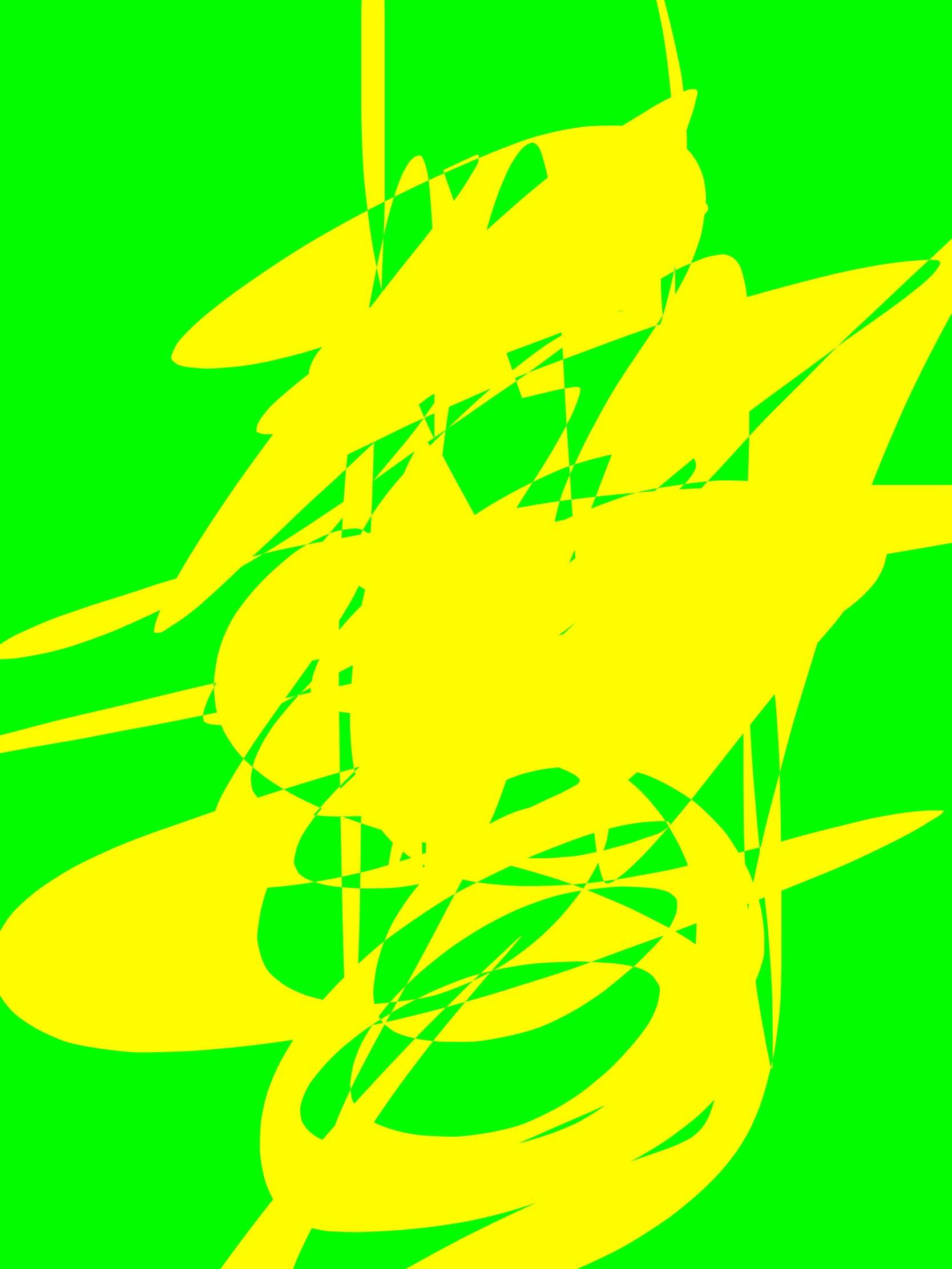 Yellow green abstract