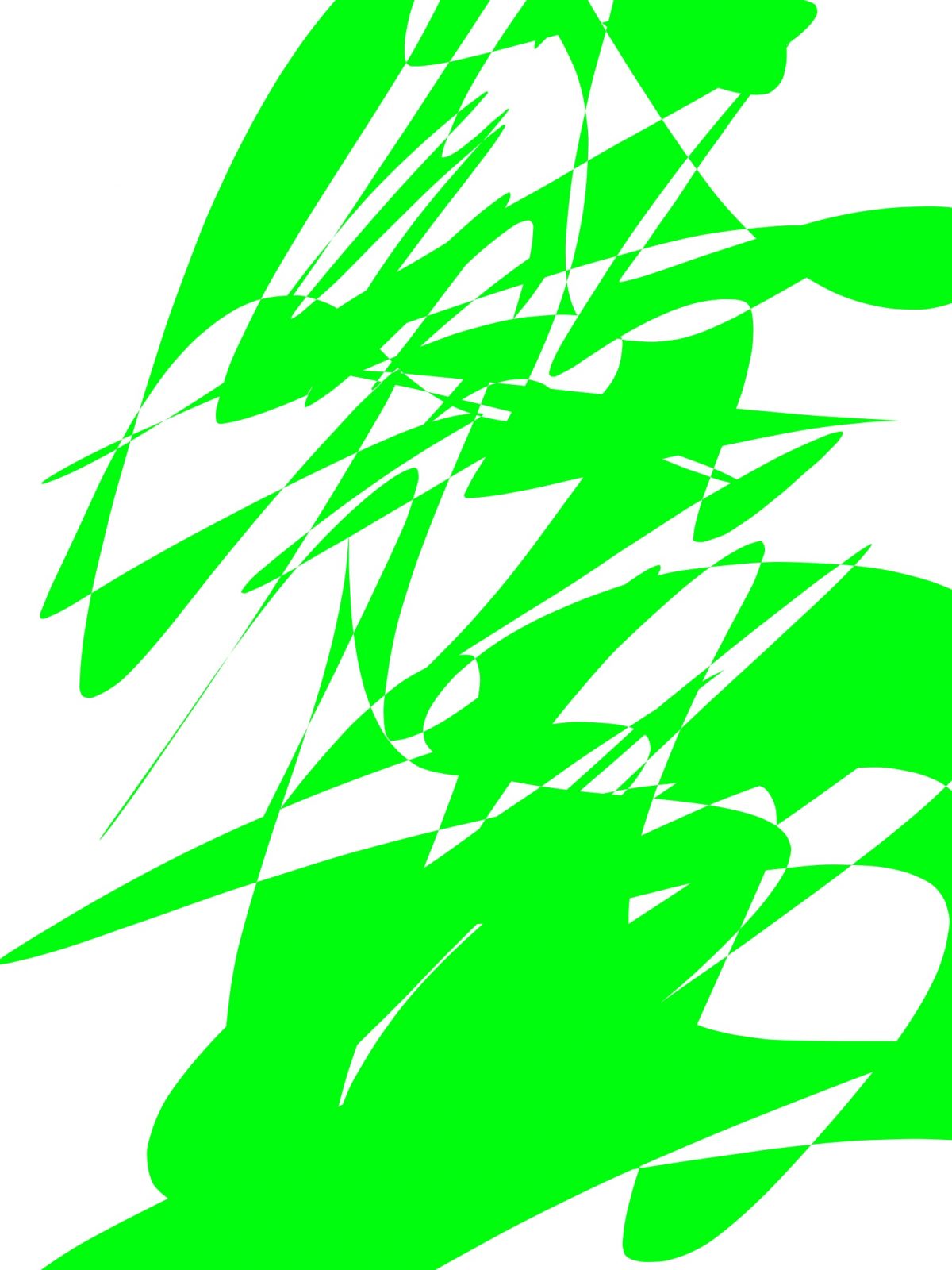 Green white abstract ERIC KIM