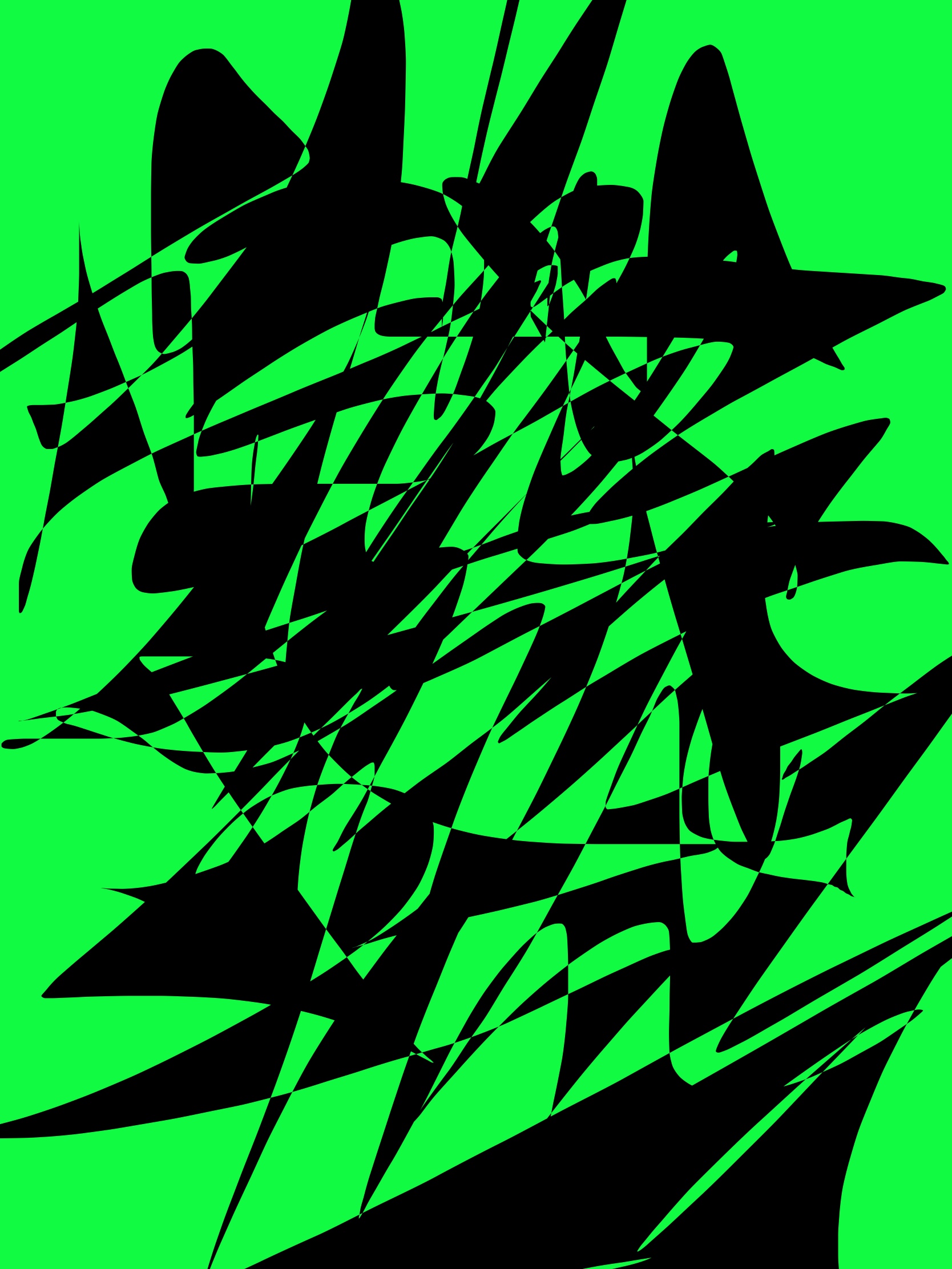 green black abstract ERIC KIM