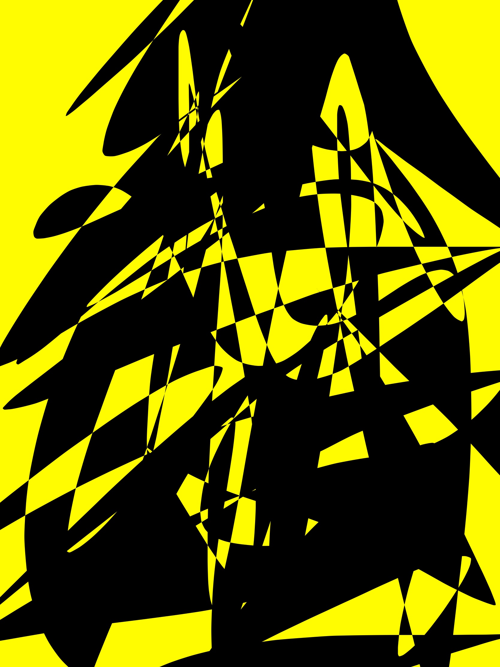 yellow black abstract ERIC KIM