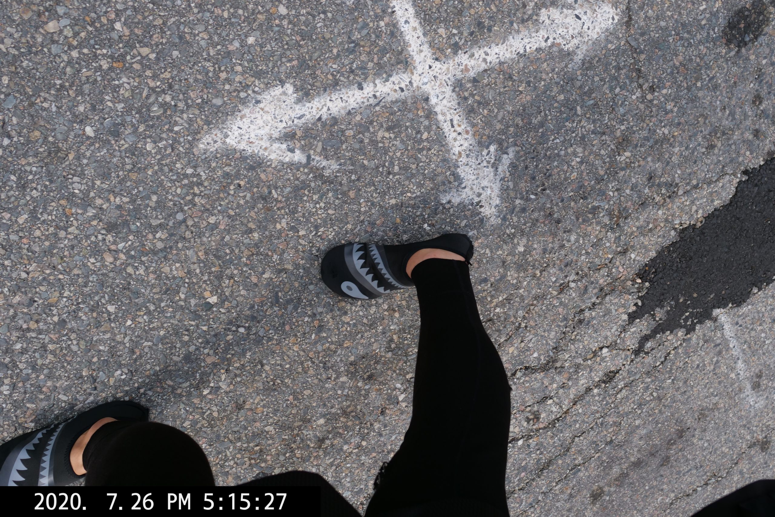 walking foot selfie ERIC KIM