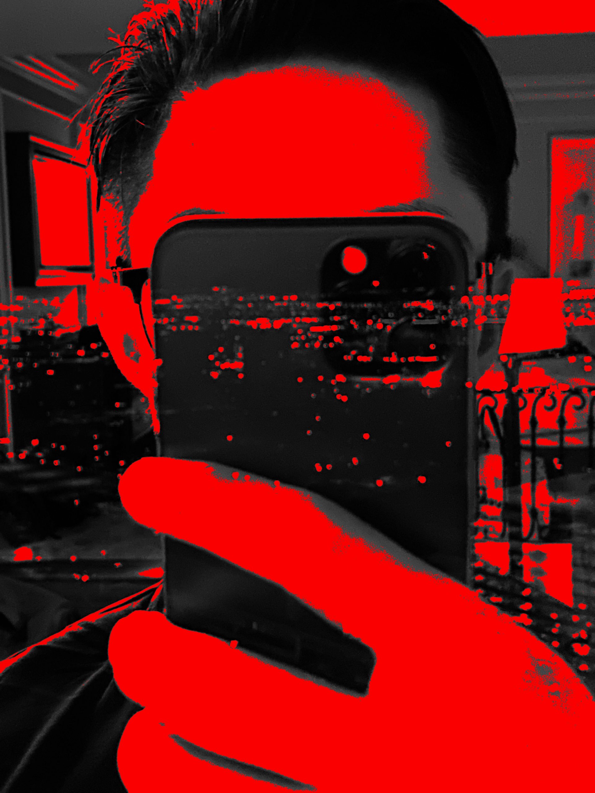 iPhone pro red selfie Vegas