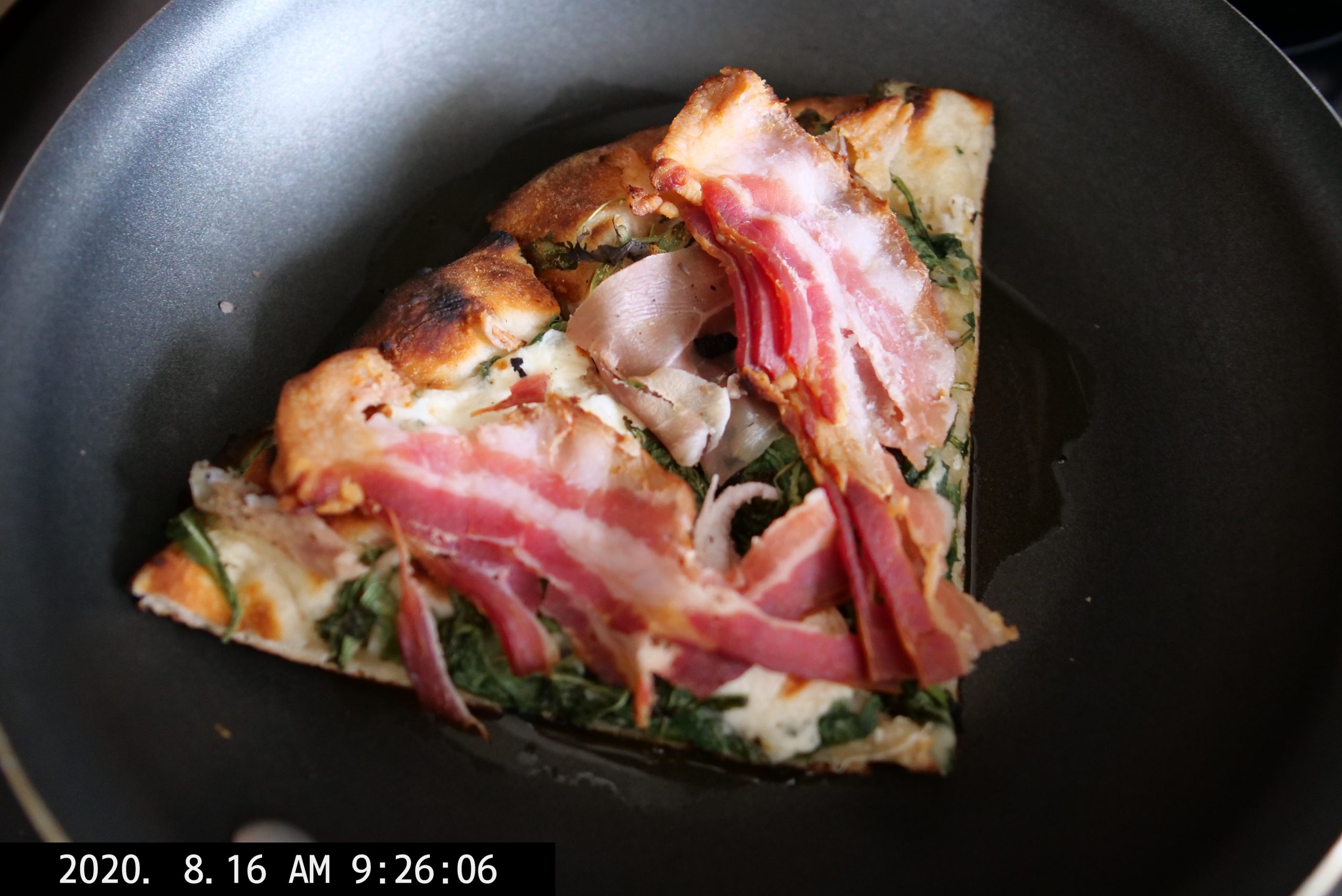 food camera Lumix pizza bacon