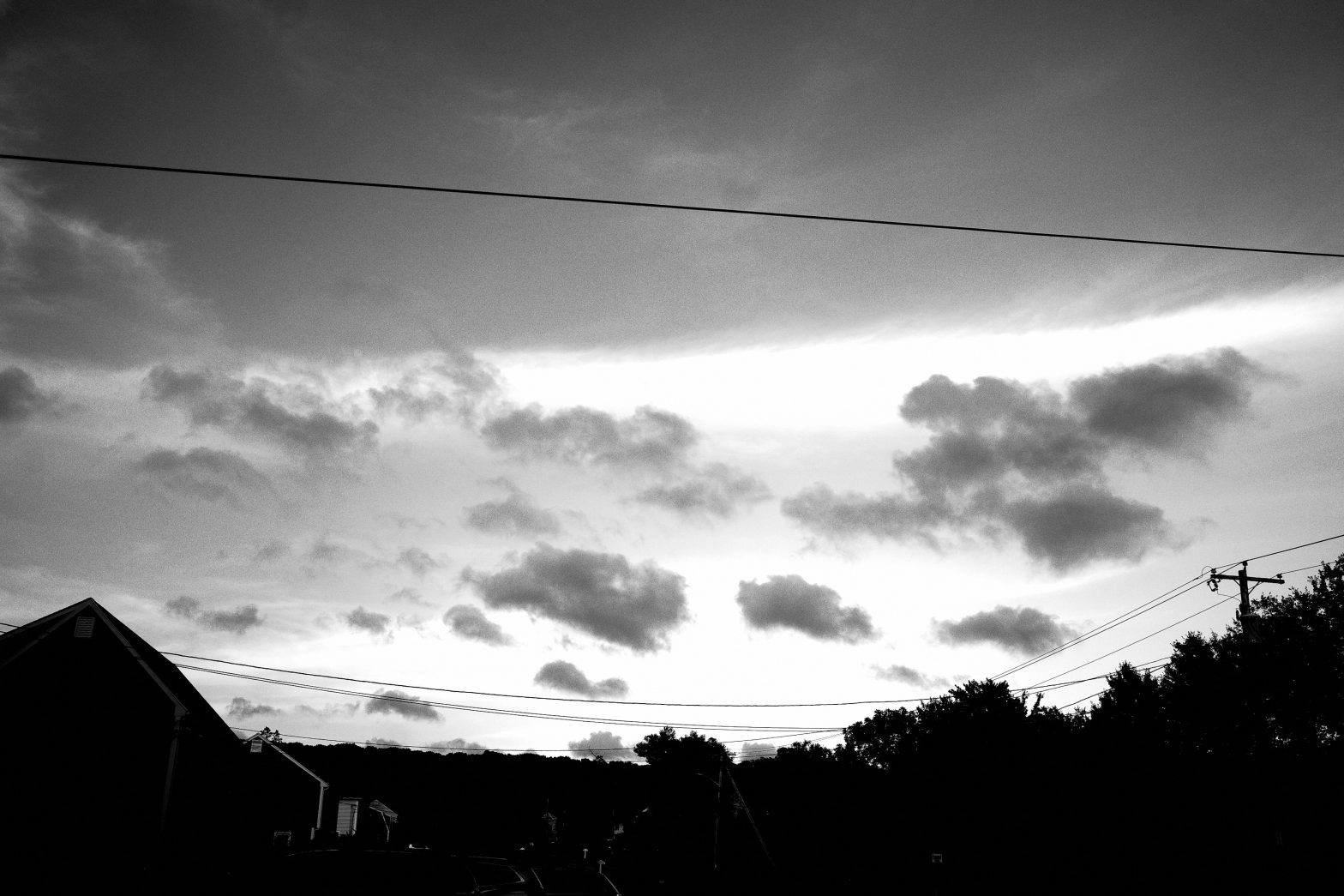 clouds black and white ERIC KIM twilight