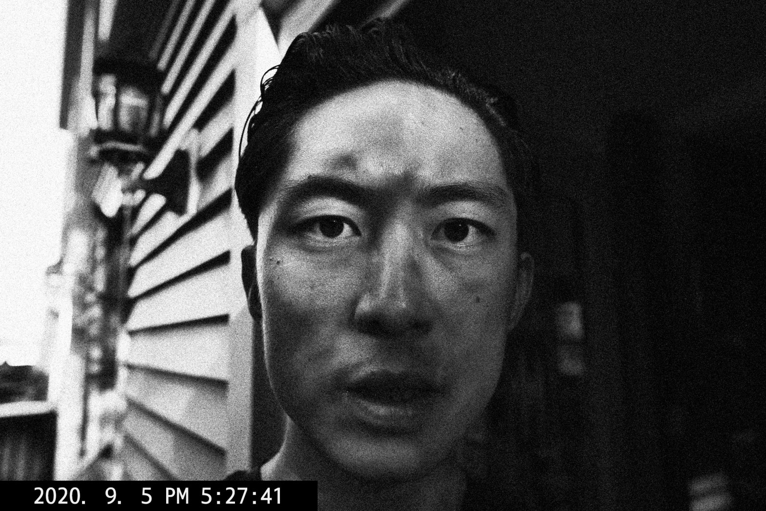 selfie black and white shadow ERIC KIM