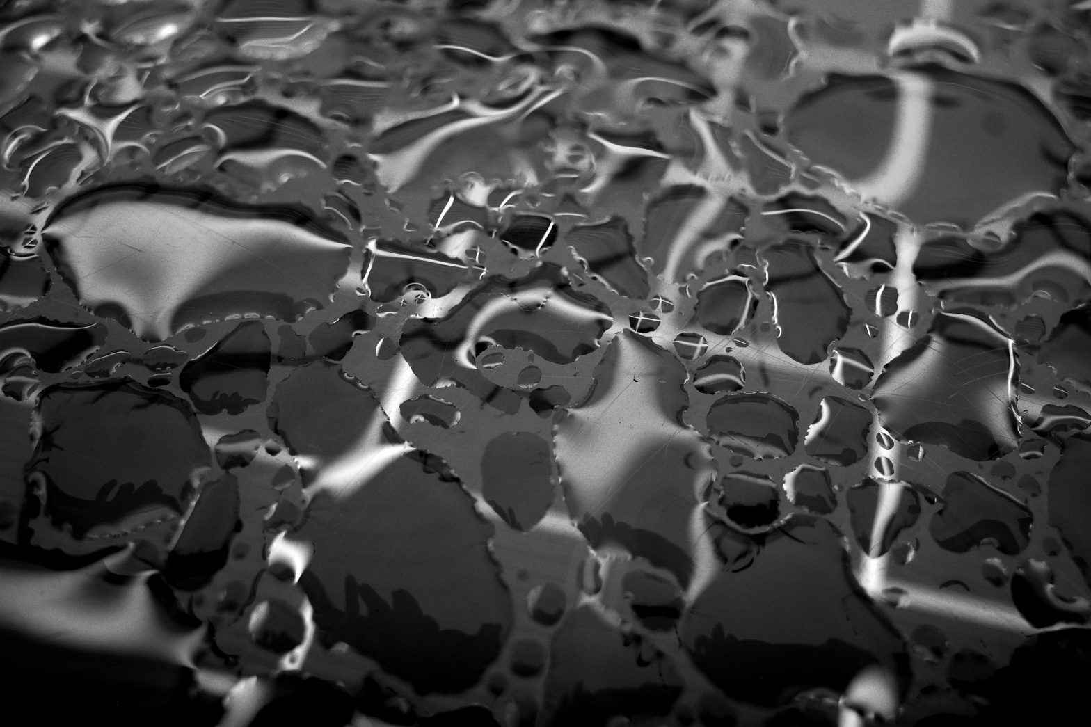 black and white water abstract