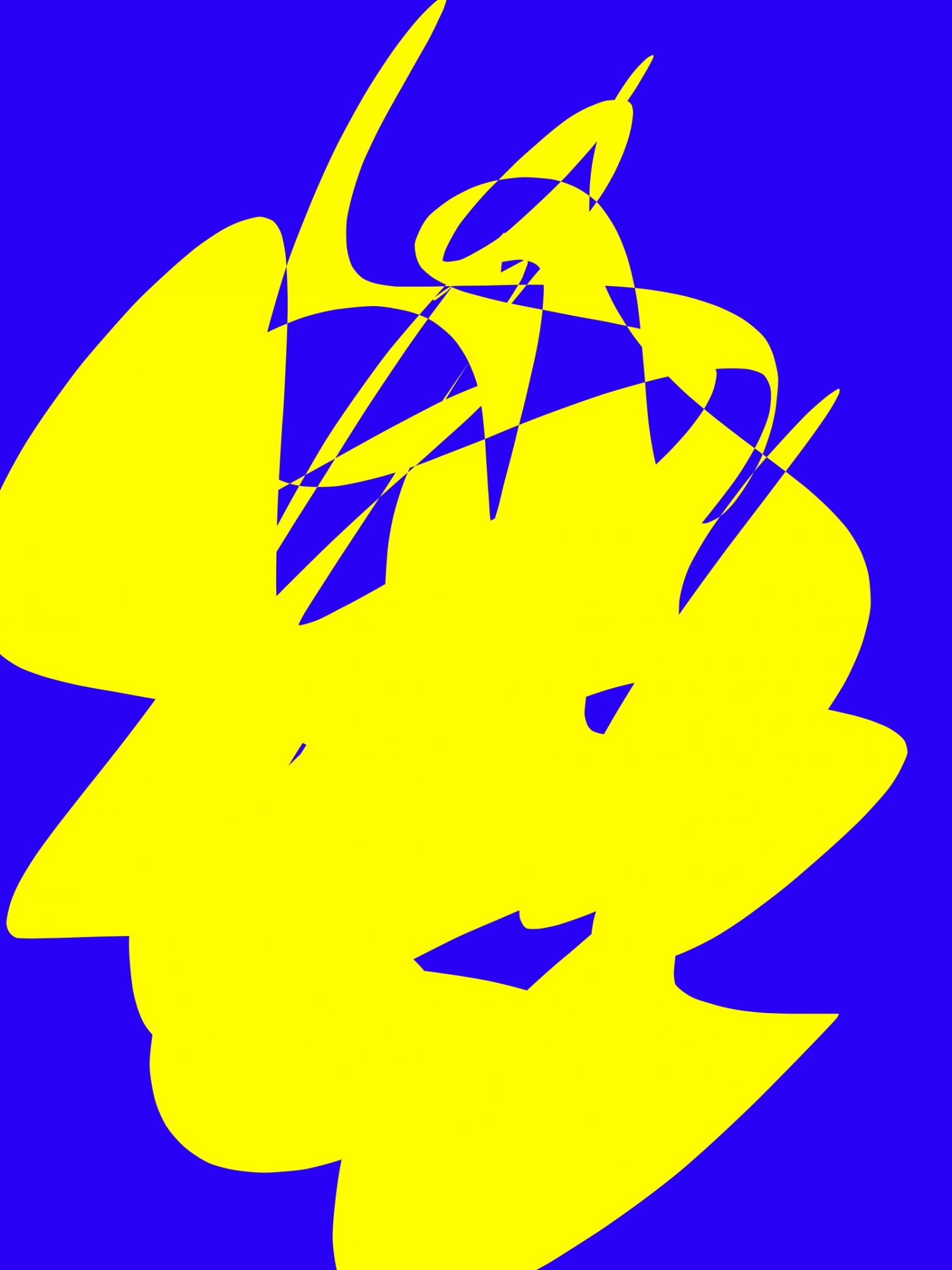 Yellow blue abstract ERIC KIM