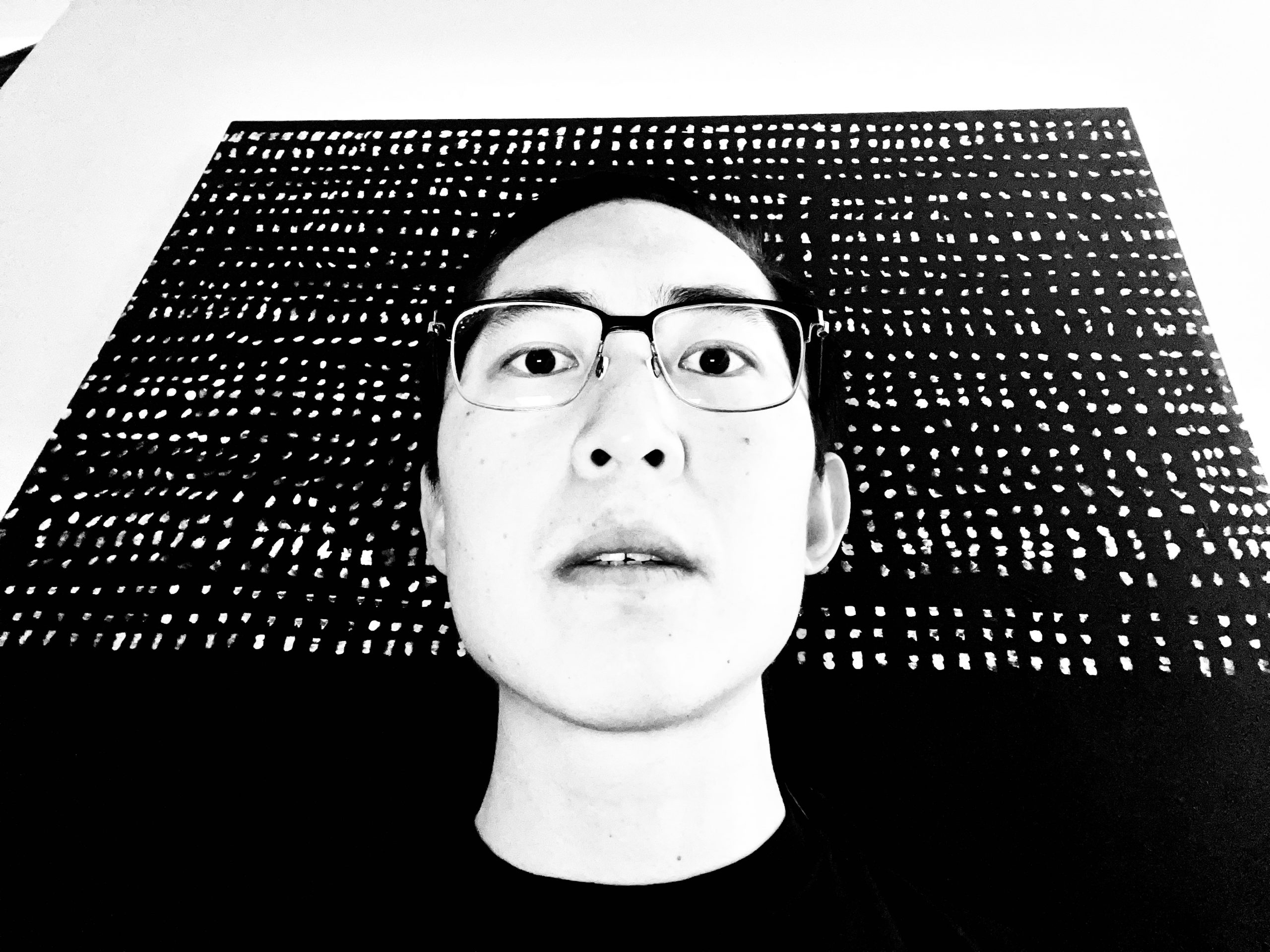selfie black and white ERIC KIM