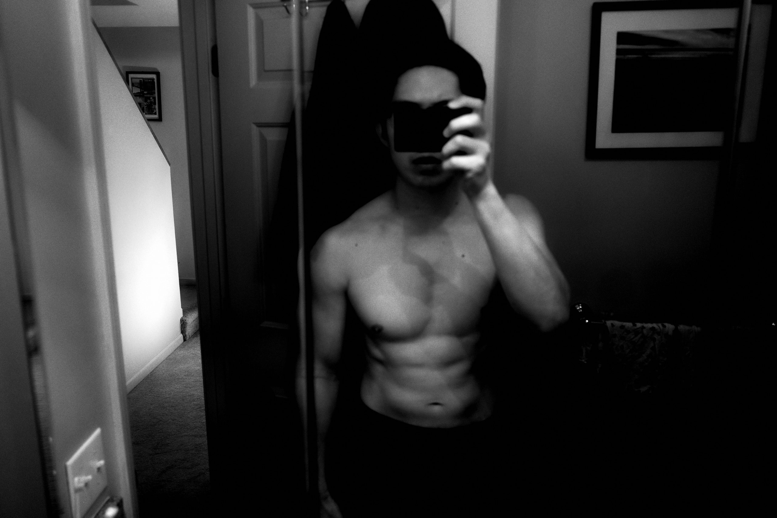 selfie ERIC KIM muscle topless