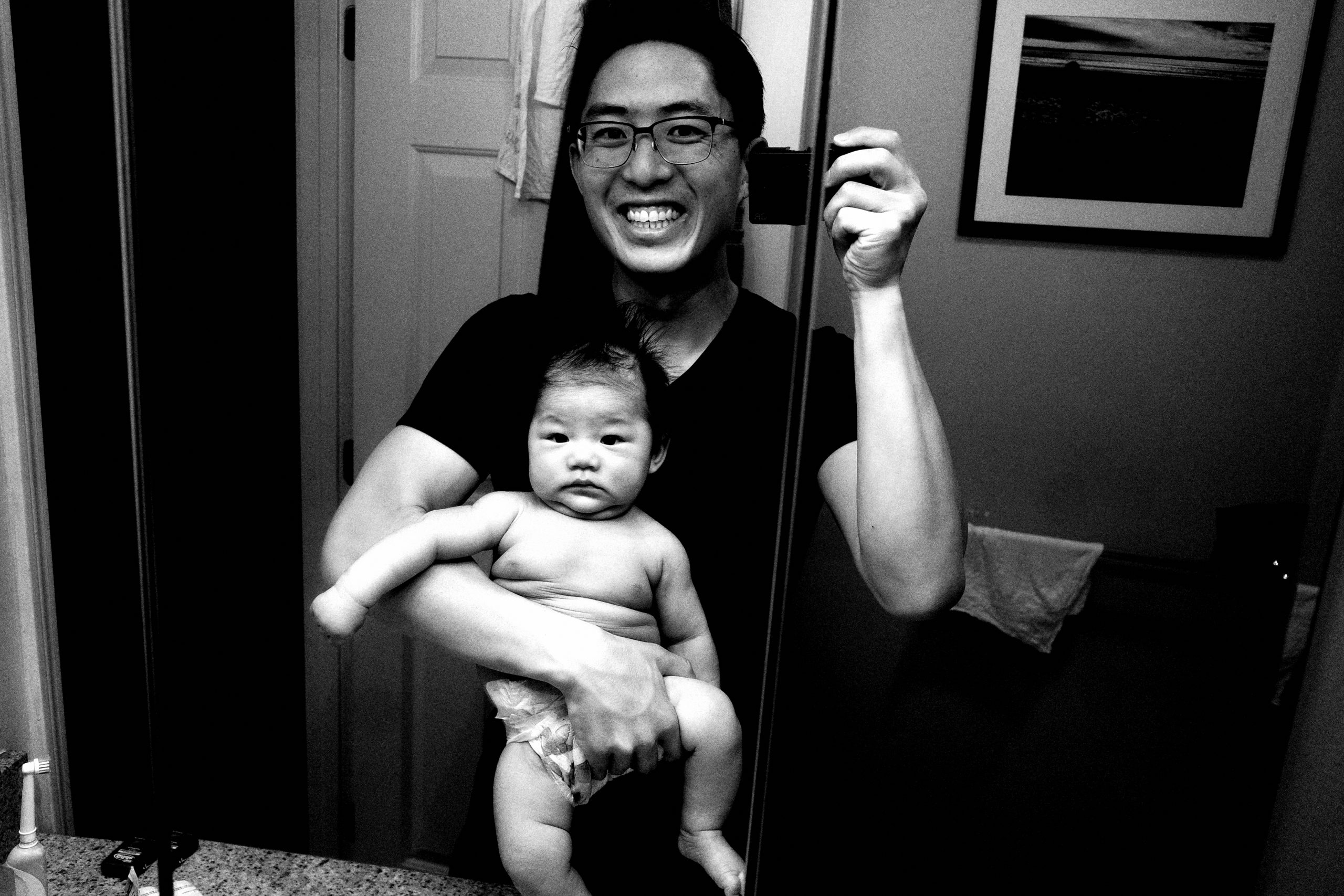 selfie ERIC KIM and daddy