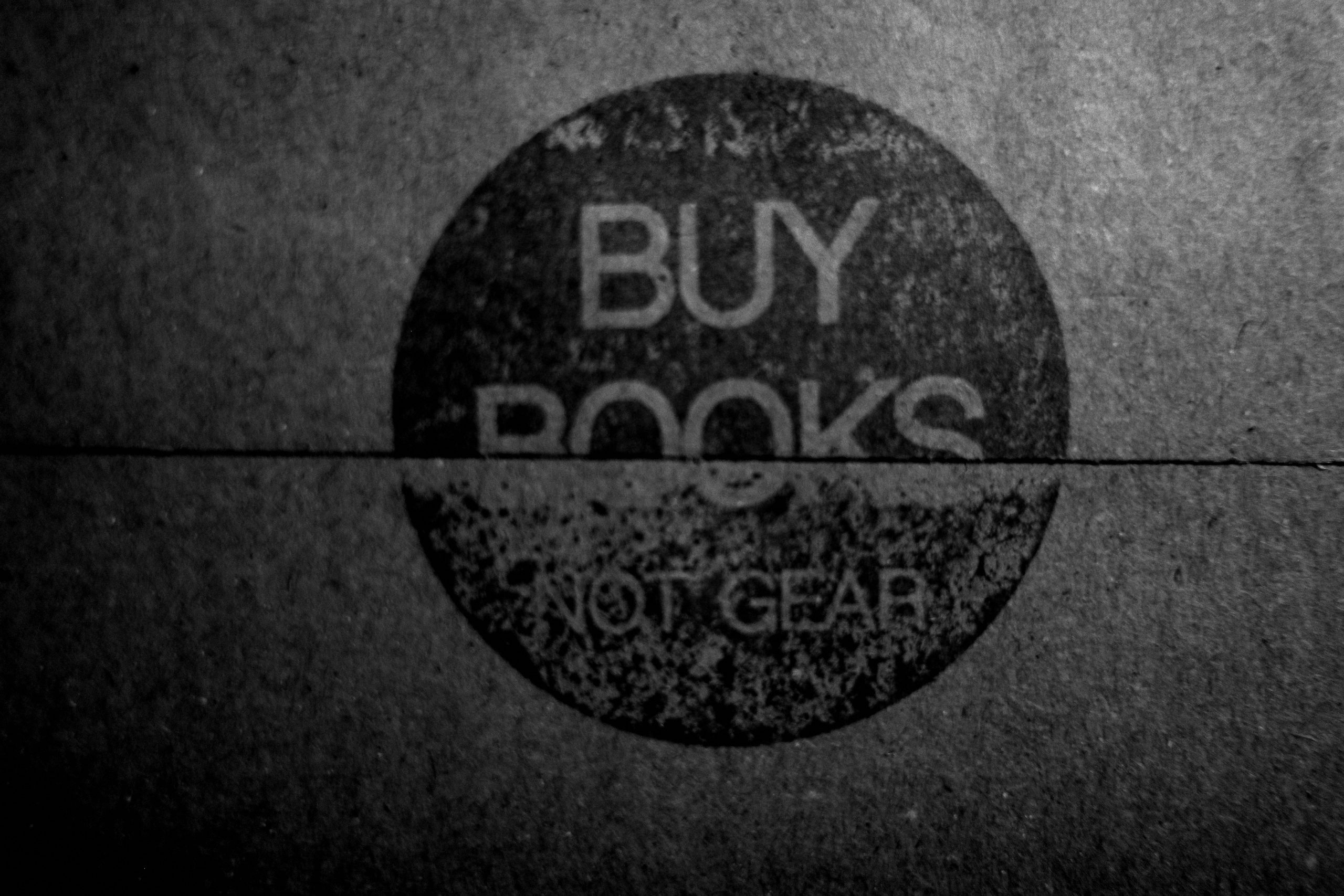 buy books not gear