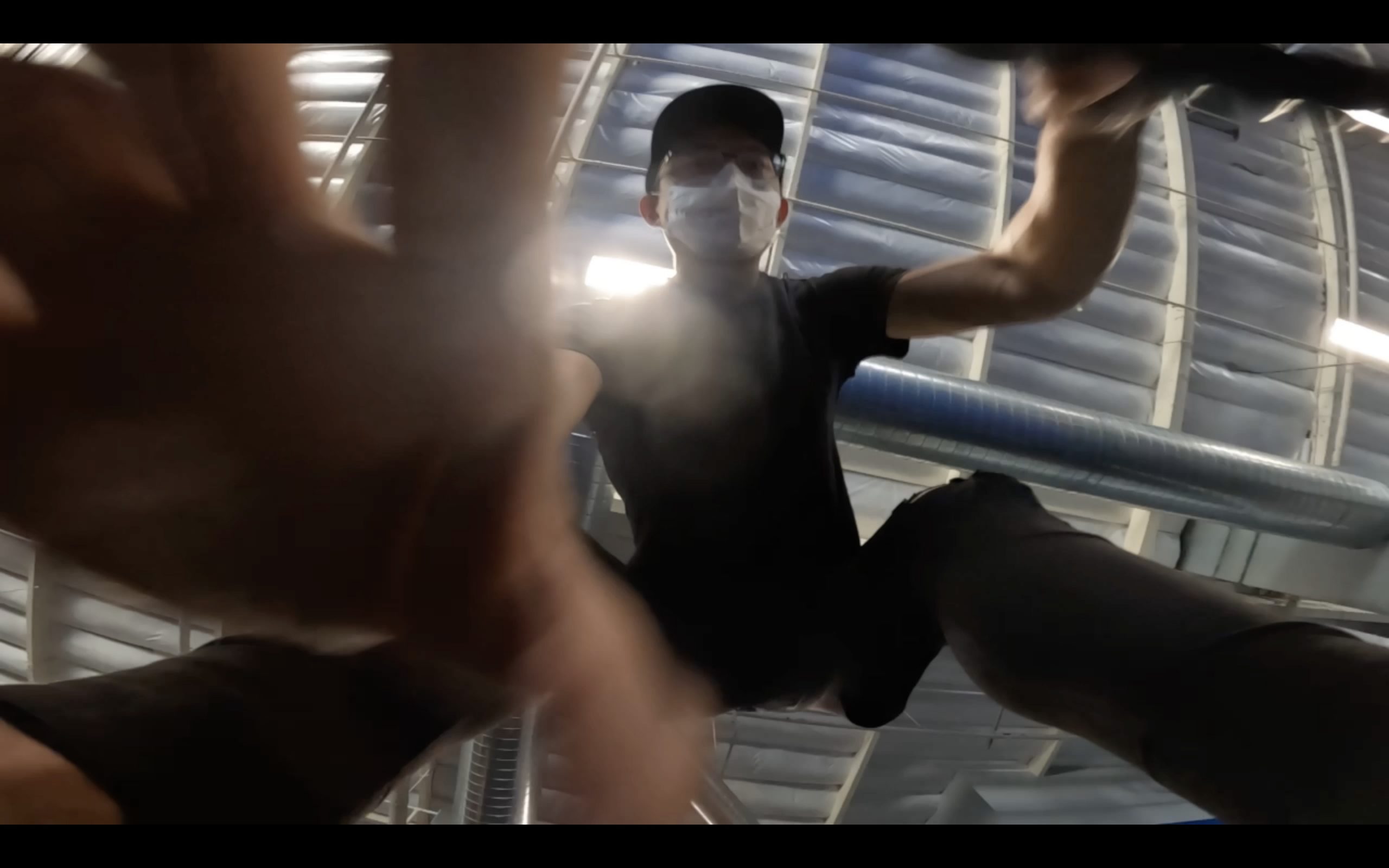 selfie hand GOPRO gym