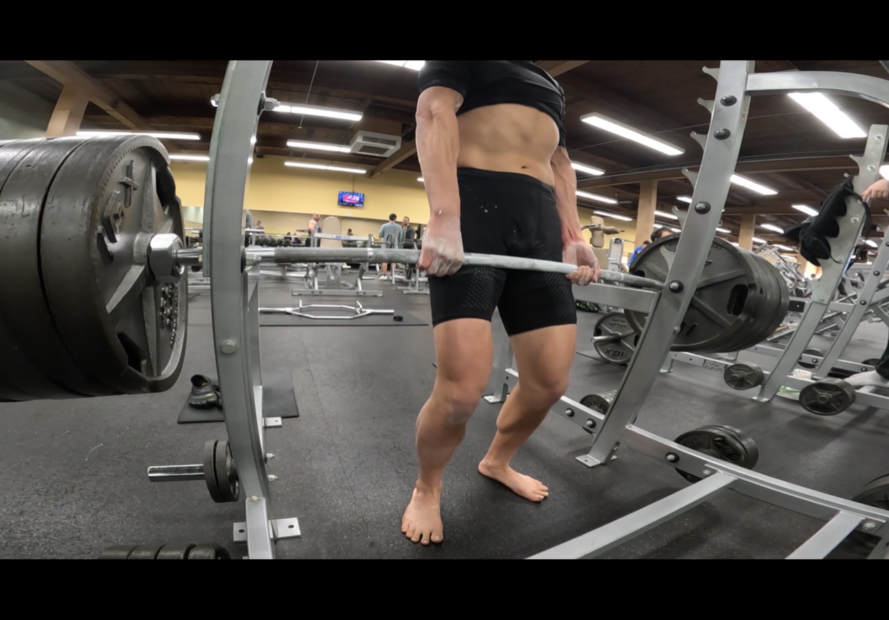7 PLATE, 35, 2.5 POUND RACK PULL ERIC KIM EPIC BAREFOOT MIXED GRIP CHALK HYPELIFTING POWERLIFTING 2.0 (750 POUNDS)