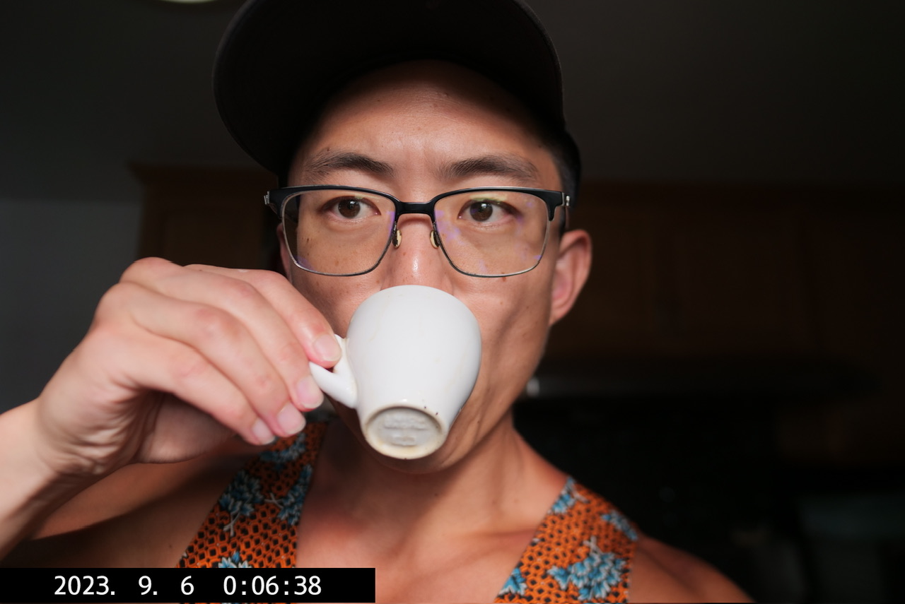 Eric Kim coffee selfie espresso 